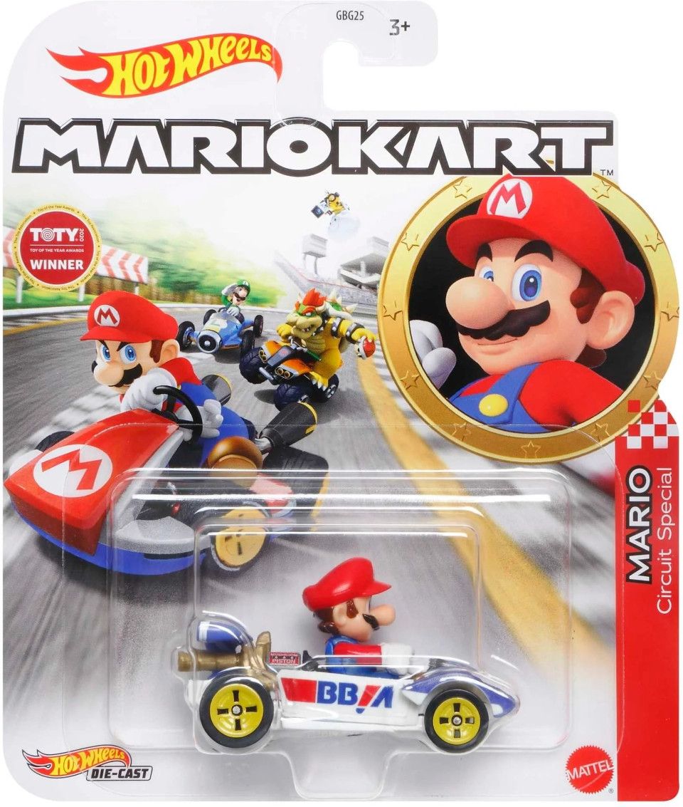 Hot Wheels Mario Kart - Mario Circuit Special Kart - 2022 - 0194735018970