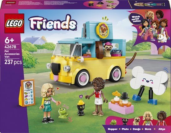 LEGO Friends Bestelwagen met Dierenaccessoires