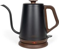 LIVOO Waterkoker Zwanenhals DOD206, 1360 W, 1 liter, 360° voet, zwart/bruin, precisie schenktuit