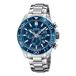 Festina F20042/2 Heren Horloge - Chronograaf - Mineraalglas - Roestvrijstaal/Staal - Zilverkleurig - Ø 44 mm - Quartz - Vouw/Vlindersluiting