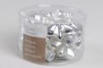 Kaemingk Decoris Ster Glas Glans-Mat Zilver 2x4.5x4cm