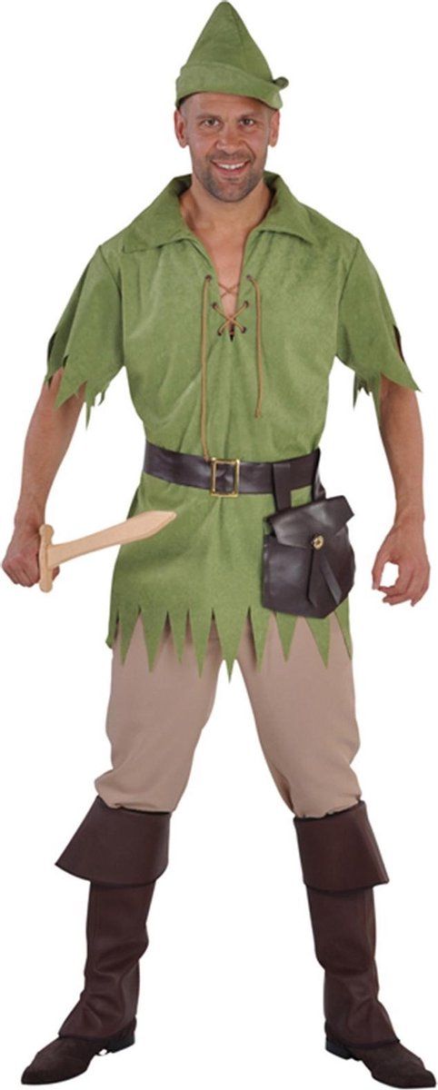Magicbed Robin Verkleedkleding - Groen/Beige - Maat S - Polyester