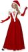 Vegaoo Smiffy's Luxe Kerstvrouwpak voor dames - Rood - Maat S