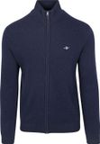 Gant Vest Woolblend Navy - Maat L - Heren