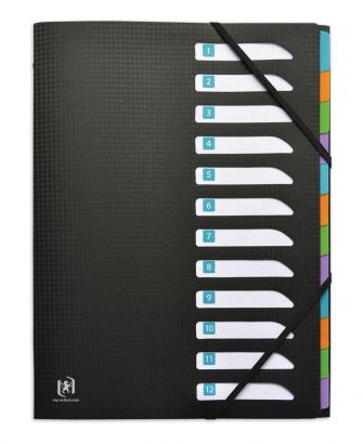 Oxford Memphis A4 Presentation Folder - Black