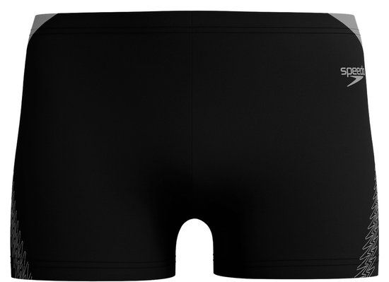 Speedo HyperBoom Splice Aquashort Heren Sportzwembroek - Zwart/Grijs