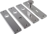 AMI Kortschild 180/41 RH Zwart Metaal PC 72 mm Binnendeur