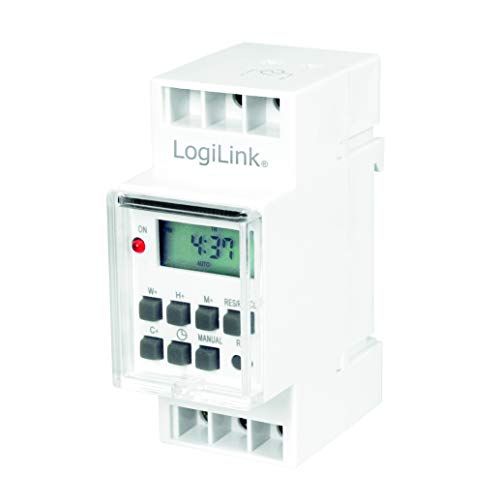 LogiLink ET0010 - DIN-rail timer met digitale timer en LCD