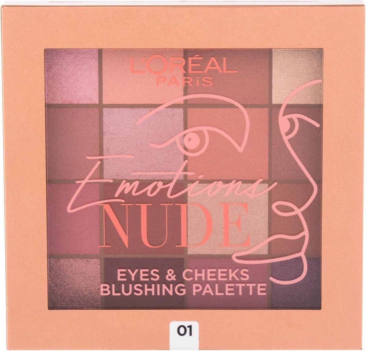 L'Oréal Emotions Of Nu Eyes & Cheeks Blushing Palette - Palette Of Eye Shadows 15 G