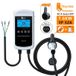Feyree Chargeur pour véhicule électrique Type 2 32 A 7,6 kW, Station de charge, Chargeur voiture électrique, Équipement d’alimentation pour véhicule électrique, Borne murale, Écran 4,3 po, Contrôle intelligent par application