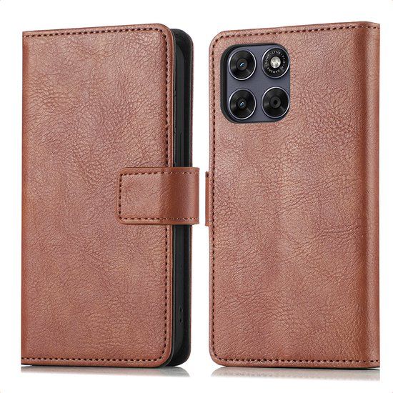imoshion Luxe Bookcase voor de Motorola Moto G77 - Bruin