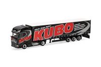 Herpa Modelvrachtwagen DAF XG+ schuifzeiloplegger "KUBO" 1:87