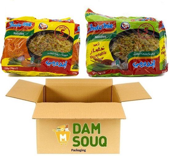 Indomie Instant Noodles Mix Pack Original - 40 x 70g - Chicken & Vegetable Flavor