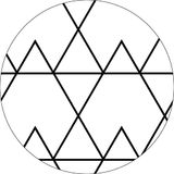 Bonateks Ronde digitaal bedrukte muismat, antislip onderkant, voor kantoor en thuis, diameter: 22 cm