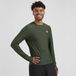 Rogelli Essential Heren Hardloopshirt - Lange Mouw - Duimgat - Groen
