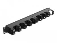 DeLOCK 66849 1U Kabelbeheerpaneel Zwart