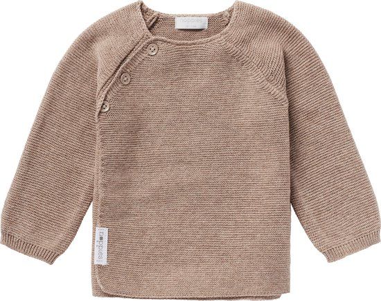 Noppies Vest Pino Baby - Maat 50 - Taupe Melange