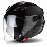 VINZ Helmets VINZ Calobra Jethelm met Zonnevizier - Scooterhelm & Motorhelm & Brommerhelm - ECE 22.06 goedgekeurd - Zwart - L