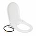 Wan GmbH Abattant de toilette avec bidet - Siège de toilette douche - Nettoyage hygiénique - Buses autonettoyantes - Forme D - Blanc