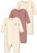 NAME IT NBNNIGHTSUIT 3P AOP NOOS Baby Pyjamas Unisex Buttercream Gebloemd Lange mouw 86