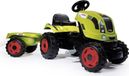 Smoby Rolly Toys Tret Traktor, Farmer XL, Aanhaakwagen, Verstelbare stoel, Openende motorkap, Groen