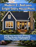 Modern 2 - Bedroom Single-Story House Plans
