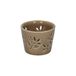 Bougeoir pour bougie chauffe-plat, porcelaine, brun clair, Ø7 x 5,5 cm