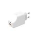 Adapter Xoopar Adapter met Dubbele Poorten Snelladen 65W - USB- en USB-C-poort - Ideaal voor het Opladen van Telefoons, Tablets en Computers - Met Aan/Uit Touch-lampje - Xoopar ICE-G Wit