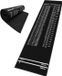 Merkloos Relaxdays Dartmat - 60x260 cm - Antislip - Zwart-Wit
