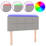 VidaXL Hoofdeind & Voeteind Licht Grijs