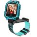 4G ele ELEOPTION 4G Smartwatch voor kinderen, GPS met 360 graden dubbele camera, wifi, video, telefoongesprek, SOS, stappenteller, IP67 waterdicht, voor meisjes en jongens (blauw)