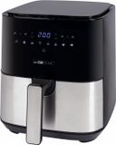 Clatronic FR 3782 H Enkel 5 l Vrijstaand 1450 W Heteluchtfriteuse Zwart, Roestvrijstaal