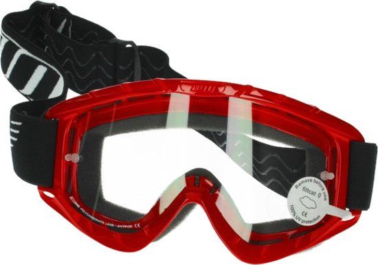 Crossbril No End V.2 Rood - Rood - Fietsen - Verwisselbare lens