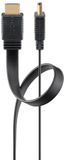 Goobay HDMI kabel | plat | HDMI2.1 (8K 60Hz + HDR) | CCS | zwart | 3 meter