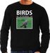 Bellatio Decorations Shoppartners Bv Dieren foto sweater Velduil - zwart - heren - birds of the world - cadeau trui uilen liefhebber XL