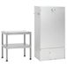 VidaXL Fumoir à barbecue avec table, acier, argent