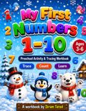 MY FIRST NUMBERS (1-10): Preschool Activity & Tracing Workbook