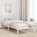 Maison Exclusive - Cadre de lit blanc 90 x 190 cm bois massif pin
