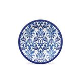 PAW Kartonnen Bordjes Ø 18 cm, 8 stuks - Indigo-Weefpatroon
