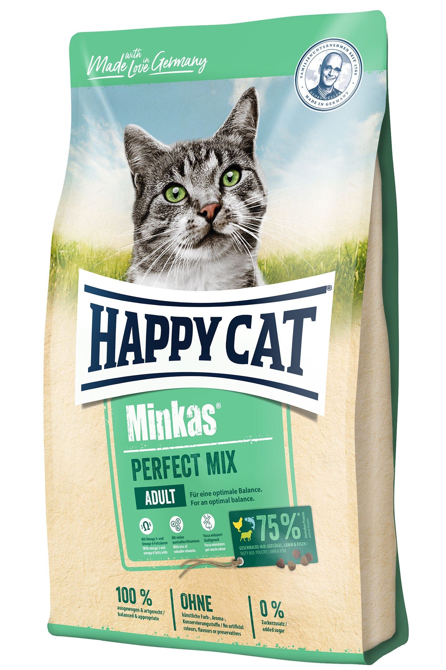 Happy Cat Minkas Perfect Mix Adult Gevogelte - 4 kg