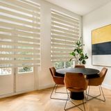 Blindecor rolgordijn Lira golven, dubbel rolgordijn, dag/nacht, 100 x 250 cm, Beige