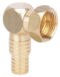 Boutté RTC15 verbindingsstuk, draaibaar, gebogen, vrouwelijk, 15 x 21, buisdiameter 15 en 19, goudkleurig