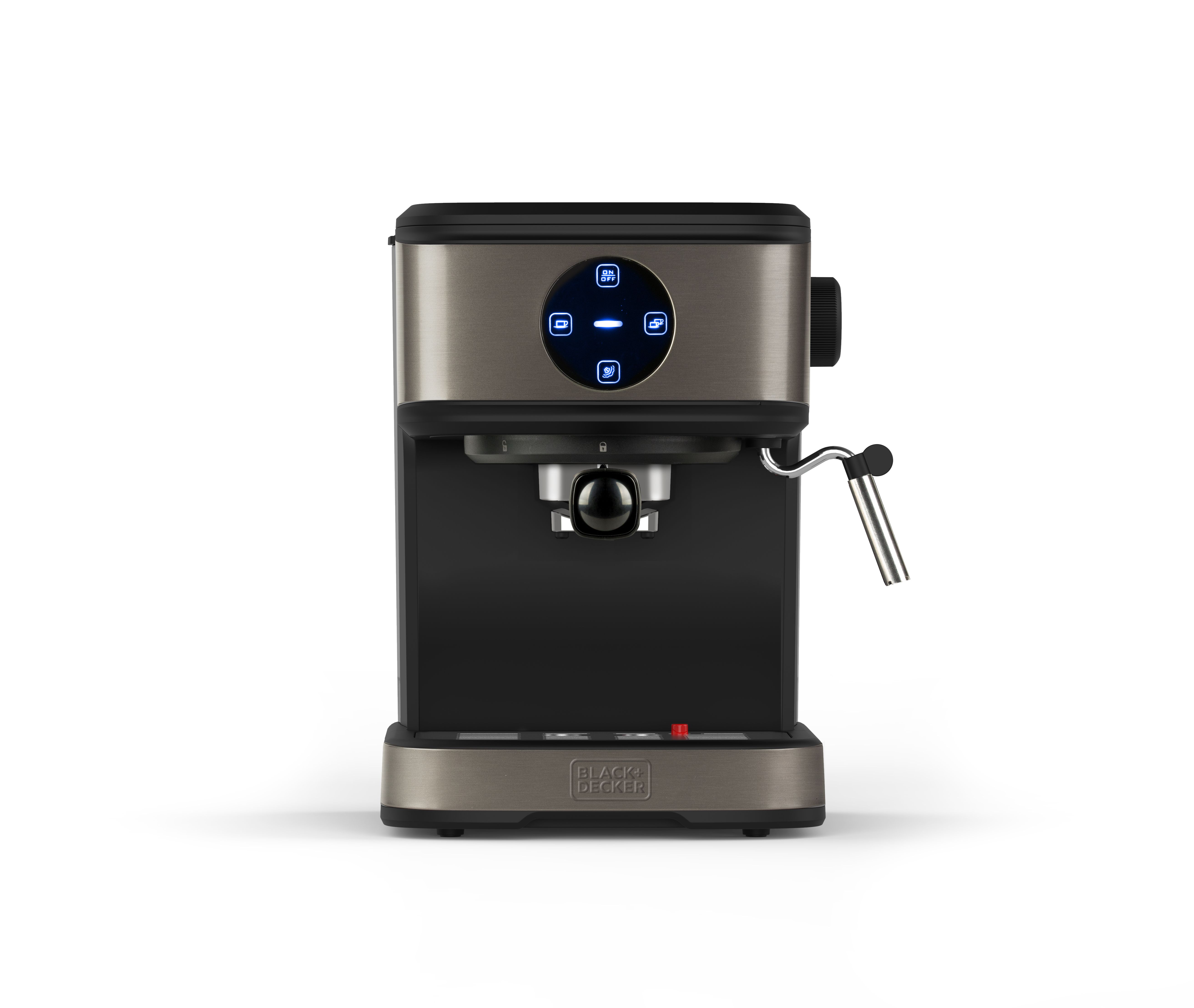 BLACK+DECKER Black & Decker BXCO850E Espresso Machine - 1.5L - 850W - Black/Stainless Steel