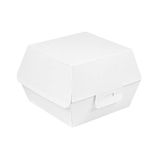 50 Thepack 50 stuks Hamburger schelpen 230 g/m2 14,4 x 13,6 x 9,2 cm wit golfkarton