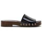 Steve Madden Cento Mules Black Patent Taille: 36