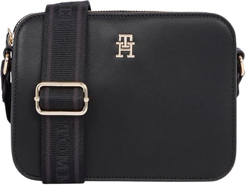 TOMMY HILFIGER Th Logotape cameratas Aw0aw17229 crossover dames, zwart., Eén maat