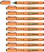 Stabilo Worker rollerbalpen, vloeibaar, 0,5 mm, groen, 10 stuks
