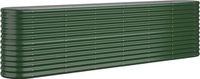 vidaXL Plantenbak 260x40x68 cm gegalvaniseerd staal groen