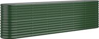 vidaXL Plantenbak 260x40x68 cm gegalvaniseerd staal groen