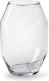 Jodeco Bloemenvaas Diamant - helder transparant - glas - 17 x 25 cm - diamant vorm vaas